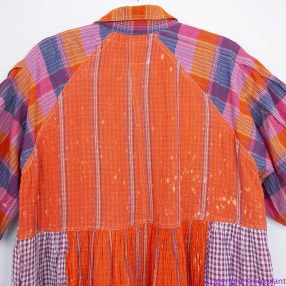 NEW Free People Moon Bay Mixed Plaid Top, XS - Picture 6 of 16